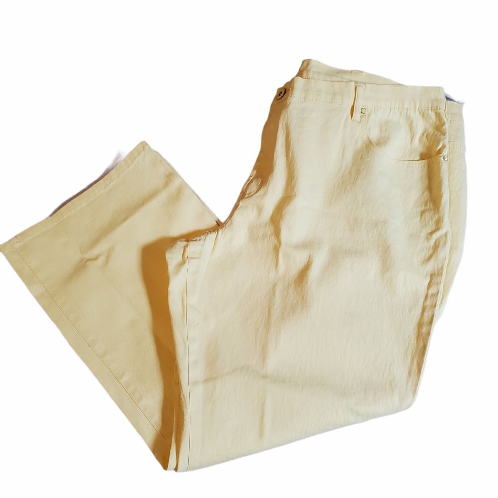 DG2 DIANE GILMAN Yellow Jeans  24WP